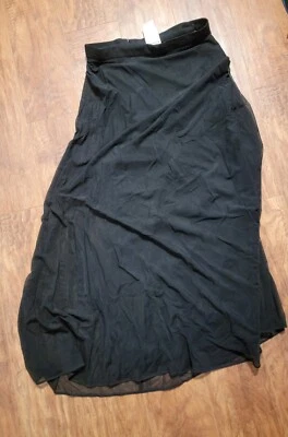 Long Black Tadashi Skirt - Image 1 of 3
