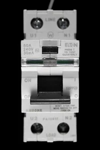 EATON 80 AMP 30mA DOBLE POLO RCD TIPO AC AM80HE - Imagen 1 de 6