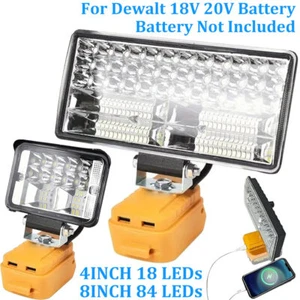 Luz de trabajo LED para batería Dewalt 18V 20V XR 6500K linterna inalámbrica con USB Reino Unido - Imagen 1 de 14