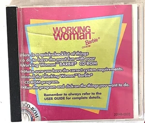 Barbie 1999 Working Woman Talking CD-ROM PC Game 1999 Disc & Case Only - Picture 1 of 3