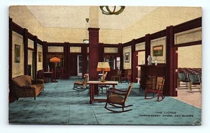 Postcard Iowa "The Lounge" Harris-Emery Store Des Moines, IA - Picture 1 of 3