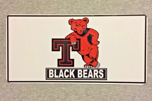 Tuscaloosa High School Black Bears Mascot Old Logo Custom Aluminum License Plate - Picture 1 of 6