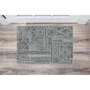 Linon Washable Kylen Polyester 2'x3' Rug in Ivory - Picture 1 of 19