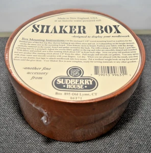 Sudberry House Wooden Shaker Box Needlework Display USA NEW Vintage Sealed - Picture 1 of 9