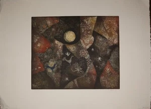 Yoshi Takahashi (1943-1998) Farbradierung. Großformat. Signiert. Auflage 95 - Photo 1 sur 2