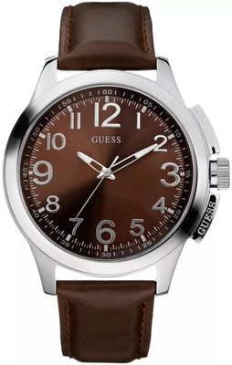 GUESS Men’s Watch Journey 45mm W80057G2 Brown Dial Stainless Steel - Image 1 of 4