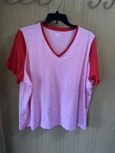 Camicia donna taglie forti Lands End rosa taglia 3X - Foto 1 di 5