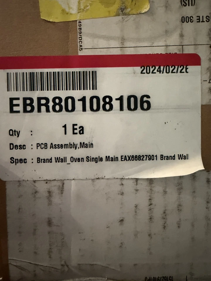 ⭐️ 📌 GENUINO EBR80108106 LG horno de pared placa de control principal PCB única !!!!️!!️ Foto 1 de 1