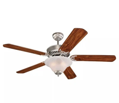 Monte Carlo 5QP52BPD-L Quality Pro Deluxe 52-Inch 5-Blade Ceiling Fan, Bru.. - Image 1 of 4