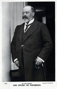Cartolina fotografica reale Re Edoardo il pacificatore rppc - Foto 1 di 2