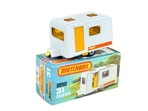 Matchbox Lesney Superfast MB31 Caravan Camper Trailer w/L Box - Picture 1 of 12