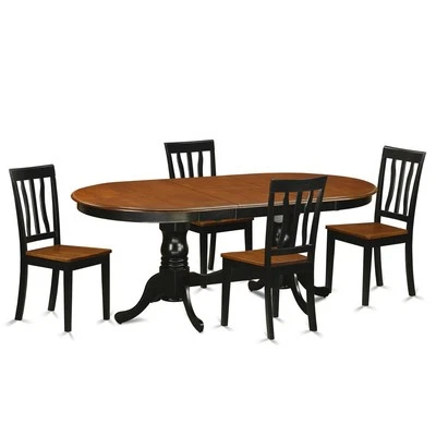5  Pc  Dining  room  set-Dining  Table  with  4  Wood  Dining  Chairs - Image 1 of 4