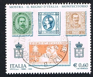 ITALIA 1 FRANCOBOLLO MOSTRA IL REGNO D'ITALIA MONTECITORIO 2006 usato (BI3865) - Foto 1 di 1