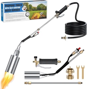 Propane Torch Weed Burner, Weed Torch for Outside with 11.5FT Hose, 1,800,000 BT - Picture 1 of 8