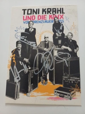  Neu Autogrammkarte von Toni Krahl  und  Gruppe - Bild 1 von 2