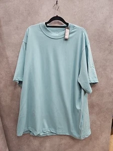 Camiseta Para Hombres 4 XL De Gran Tamaño Capas Media Manga / Nueva Pesada - Azul Polvoriento - Imagen 1 de 7