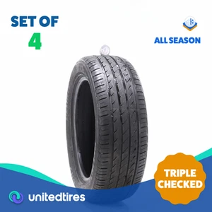 Set of (4) Used 225/55ZR18 Delinte DH2 Eco 102W - 7-7.5/32 - Picture 1 of 7