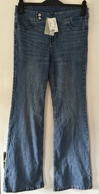 H&M Light Blue Denim Jeans Size 14 - Image 1 of 4