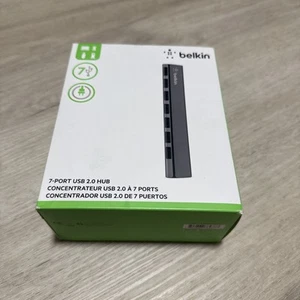 BELKIN F4U041tt 7-Port Ultra-Slim Desktop Hub USB 2.0 - Picture 1 of 4