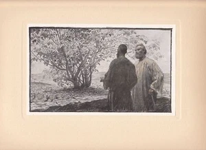 Gravure Eugène BURNAND Le figuier stérile paraboles - Picture 1 of 1