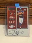 2017 Panini Contenders Optic D’onta Foreman Red Auto /75 Rookie RC 