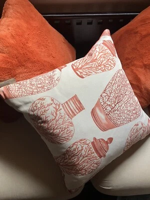 Pepe Penalver Pillows - Orange Ginger Jars- Discontinued- FREE USA Shipping READ - Image 1 of 4