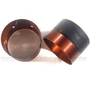 2 Stück Schwingspule 76,2 mm 3 Zoll Lautsprecher Reparatur Subwoofer 8 OHM Lautsprecher In und Out - Bild 1 von 2