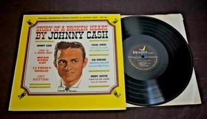 Johnny Cash - Story of a Broken Heart (1962) Vinyl LP Design Label - Picture 1 of 5