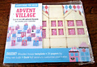 Mollie Makes Christmas 24 Advent Calendar Village Wooden Houses NEW Cut & Fold