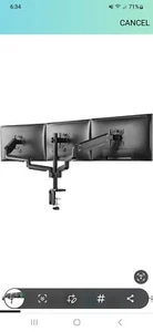 Mount-It! Triple Monitor Mount for Computer Screens Up to 27 Inch, Triple... - Picture 1 of 6