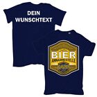 T-Shirt WUNSCHTEXT Bier Annahmestelle mit eigenem Name Text vatertag männertag 