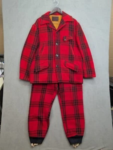 Vtg JC Higgins Sears Wool Hunting Jacket Flannel Lined Large w/ Pants Outfit - Picture 1 of 15