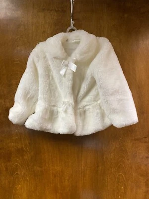 Chaqueta peluda marfil con lazos Le Top para niños talla 5. Prev. Propiedad (ver soplo) Foto 1 de 3