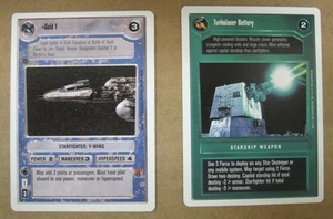 Star Wars CCG 4 Rare cards Premiere White Border, Mint - Picture 1 of 3