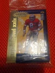 1995 U D COLLECTOR'S CHOICE "YOU CRASH THE GAME" SUPER BOWL XXIX GOLD SET 8 CARD - Picture 1 of 2