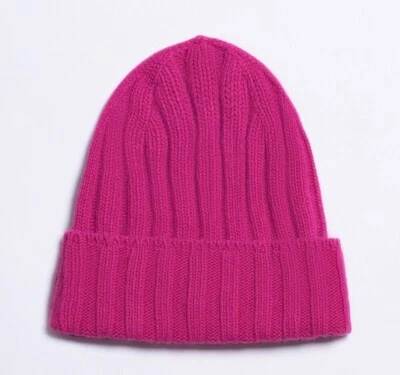 1StAmerican Bonnet Femme Cachemire Laine Large Bord Cuffie Hiver - Photo 1/4