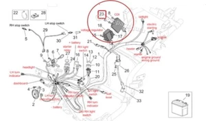 58100R OEM ECU CDI with 2 keys 2 locks Aprilia Mojito Piaggio Fly Vespa S 150 - Picture 1 of 2