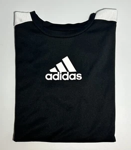 🍃Adidas Boys' Dry Performance Logo T-Shirt | Black & White /Size S - Picture 1 of 4