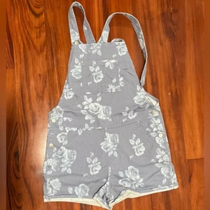 H&M Blue Floral Flowers Rose Romper Size 14+ - Picture 1 of 2