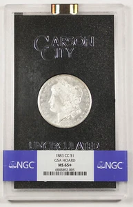 1883 CC Silver $1 Morgan GSA Dollar NGC MS65+ Carson City Brilliant Uncirculated - Picture 1 of 5