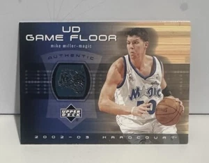 MIKE MILLER 2002-03 UPPER DECK HARDCOURT GAME FLOOR RELIC #MM-F MAGIC MINT - Picture 1 of 2