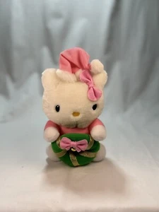 Hello Kitty Vintage Plush Santa Christmas Rare Stuffed Sanrio Doll 8" 1998 - Picture 1 of 9