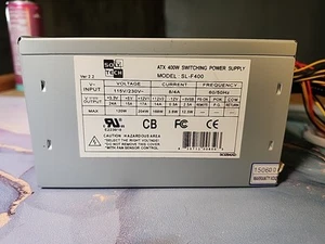 Computer Tower Netzteil Soly Tech, Modell: SL-F400, 115V/230V, 400 Watt - Bild 1 von 8