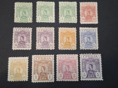 Serbia 1901-1903 Rey Alejandro I * MH Juego completo +++ Foto 1 de 4