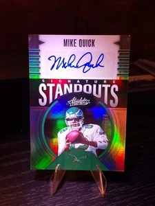 2023 Panini Absolute Signature Standouts Mike Quick #SS-17 Auto SP /199 Eagles - Picture 1 of 2
