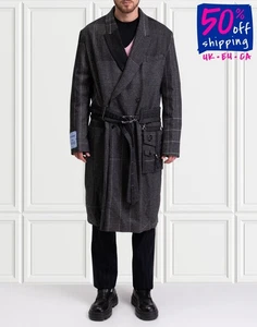 RRP €1300 McQ By ALEXANDER McQUEEN Wool Coat Size IT46 US36 S Detachable Pouch - Picture 1 of 11