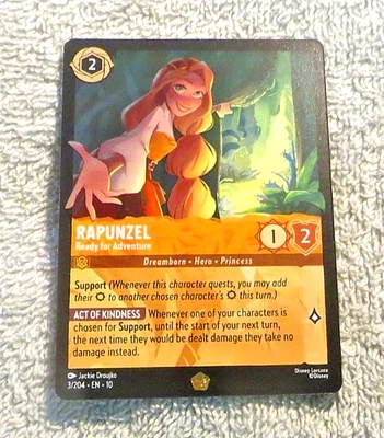 Rapunzel 3/204 Legendary Textured - Disney Lorcana Whispers in The Well -English - Image 1 of 4
