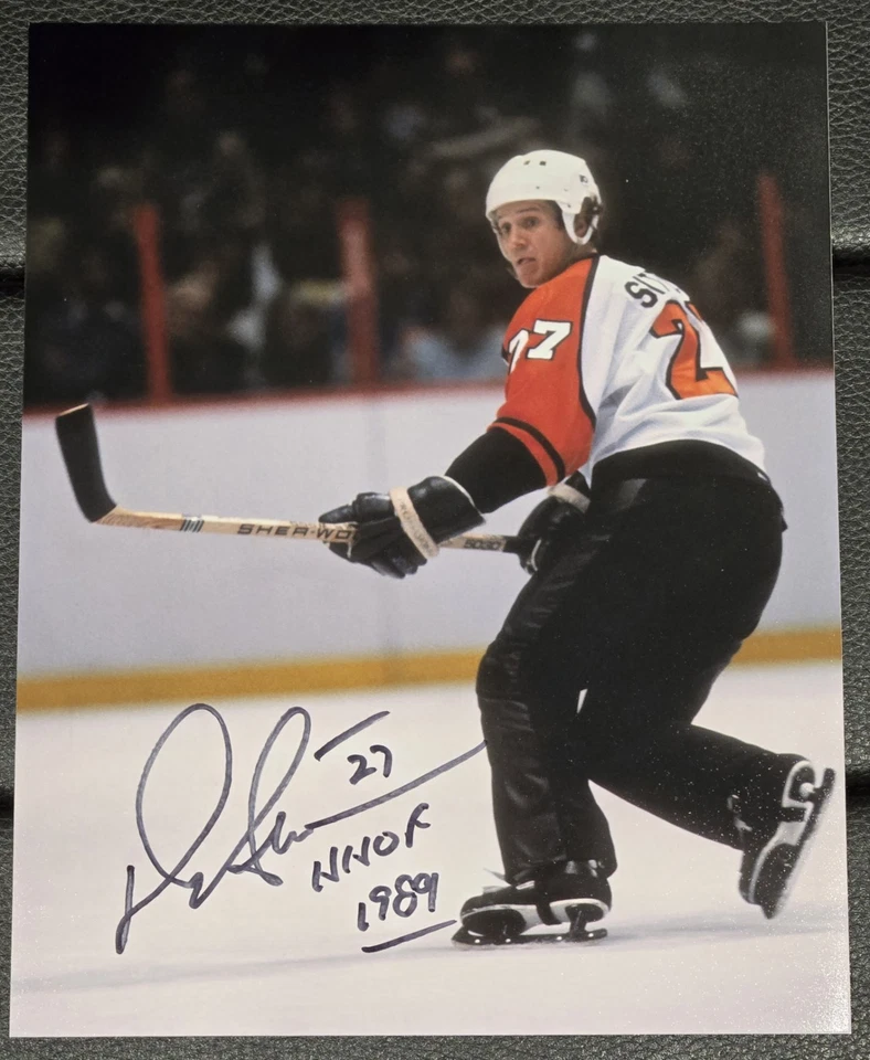 Foto firmada autografiada 8x10 de Darryl Sittler Philadelphia Flyers con inscripción  Foto 1 de 1