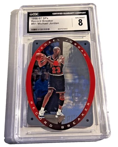 1996 SPx Michael Jordan PSA 8 Record Breaker Bulls #R1 - Picture 1 of 2