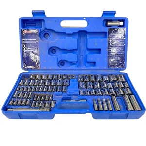 Westward 4PM18A Metric/SAE Mixed Socket Set 6-12 Point with Case, 82 Pcs - Picture 1 of 16